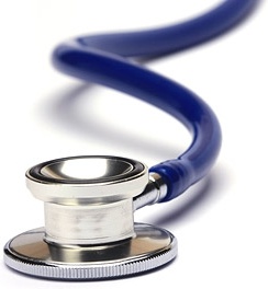 A small, blue snooping device, resting on a white surface